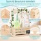 Wooden Baby Shower Crate Closet, Baby Shower Basket with Name Plate (Small Size) 13.4"L x 9"W x 6.7"H